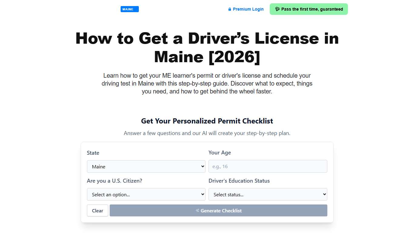 How to Get a Driver's License in Maine [2026]